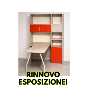Scrivania con libreria Red