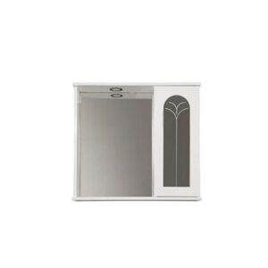 Specchiera da bagno un anta con vetro Palme