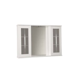 Specchiera da bagno due ante con vetro