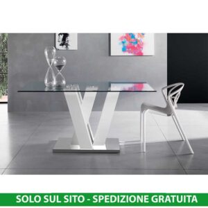 Tavolo in vetro Ennio