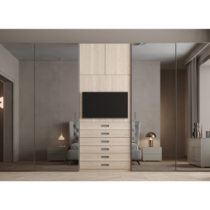 Armadio Scorrevole Modo con Vano TV Centrale